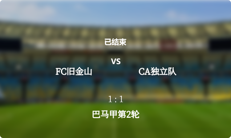 巴马甲第2轮: FC旧金山 vs CA独立队 战报