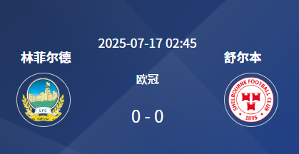 欧冠资格赛次回合前瞻：林菲尔德 vs 舒尔本