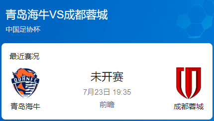 足协杯1/4决赛前瞻：青岛海牛 vs 成都蓉城